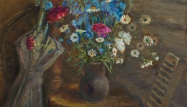 БУКЕТ С ЭТЮДНЫМ ЗОНТОМ