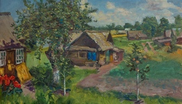 ПЕЙЗАЖ С ЯБЛОНЕЙ