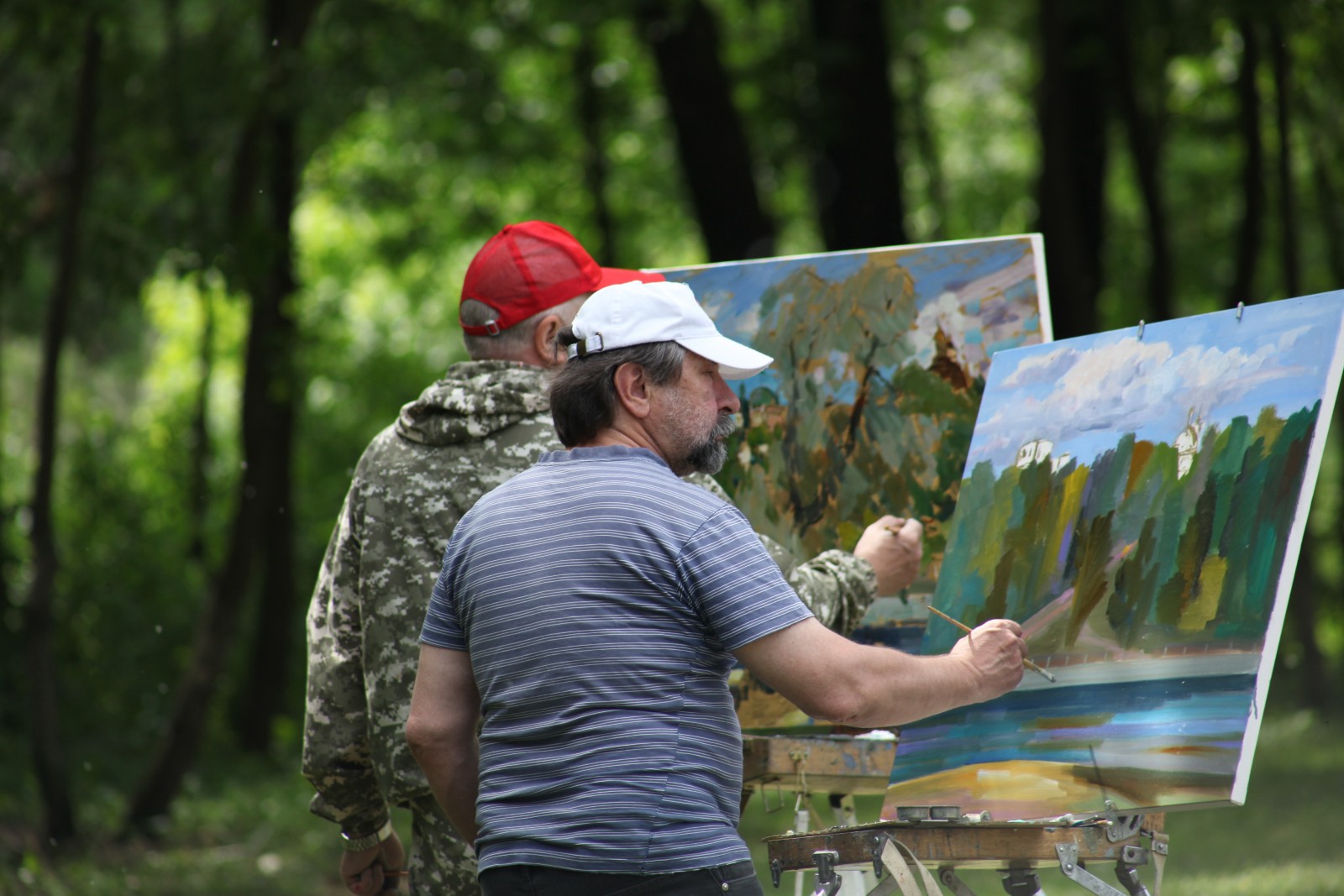 Рисование картин на открытом воздухе